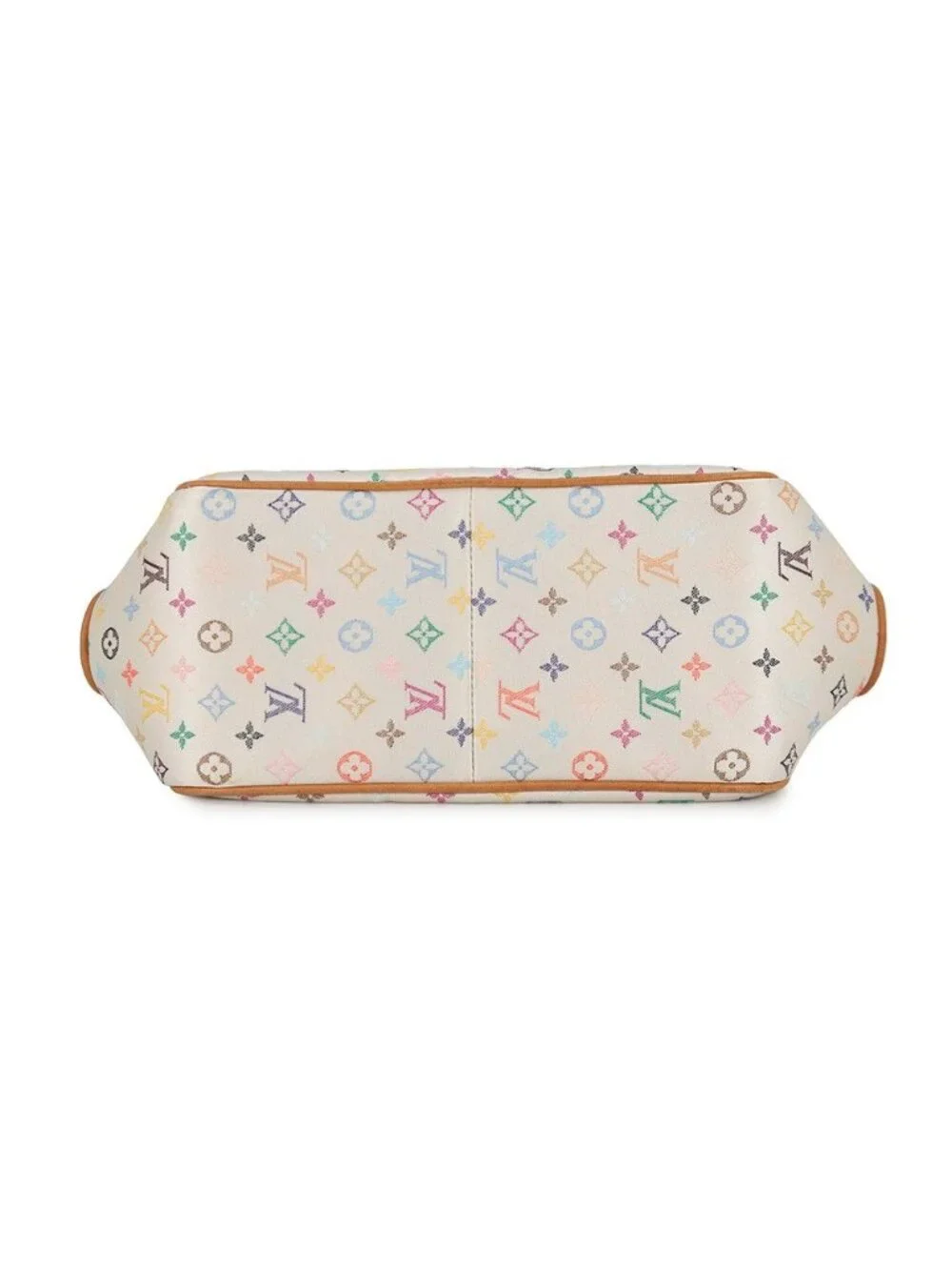 Louis Vuitton Handbag Monogram Multicolor Satin Abelia Bag White